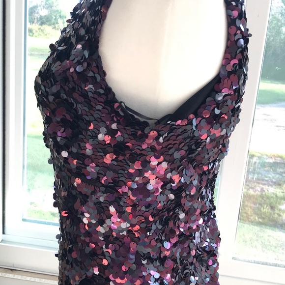 NWOT Sexy Sequin Top -stretchy - Picture 3 of 5
